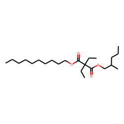 Diethylmalonic acid, decyl 2-methylpentyl ester