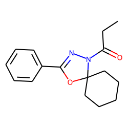 5,5-Pentamethylene-2-phenyl-4-propionyl-1,3,4-oxadiazoline