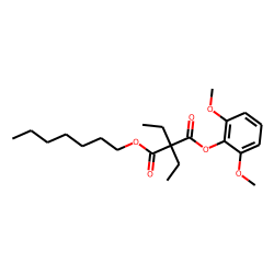 Diethylmalonic acid, 2,6-dimethoxyphenyl heptyl ester