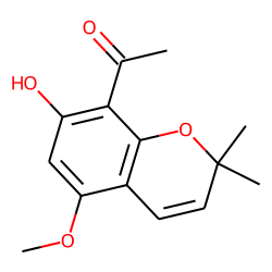 Ethanone, 1-(7-hydroxy-5-methoxy-2,2-dimethyl-2H-1-benzopyran-8-yl)-
