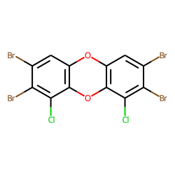 2,3,7,8-tetrabromo-1,9-dichloro-dibenzo-p-dioxin