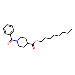 Isonipecotic acid, N-benzoyl-, octyl ester