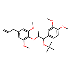 2-(4-Allyl-2,6-dimethoxy-phenoxy)-1 -(3,4-dimethoxy-phenyl)-propan-1-ol, TMS