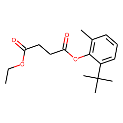 Succinic acid, ethyl 2-tertbutyl-6-methylphenyl ester