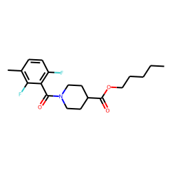 Isonipecotic acid, N-(2,6-difluoro-3-methylbenzoyl)-, pentyl ester