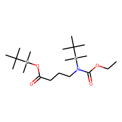 «gamma»-Aminobutyric acid, mono-ethoxycarbonylated, bis-TBDMS