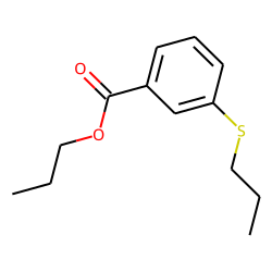 Benzoic acid, 3-(propylthio)-, propyl ester
