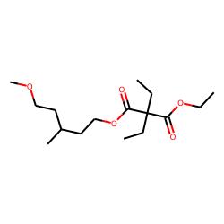 Diethylmalonic acid, ethyl 5-methoxy-3-methylpentyl ester