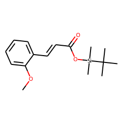2-Methoxycinnamic acid, tert-butyldimethylsilyl ester