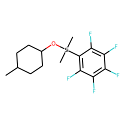 Cis-4-methylcyclohexanol, dimethylpentafluorophenylsilyl ether