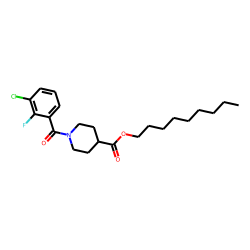 Isonipecotic acid, N-(2-fluoro-3-chlorobenzoyl)-, nonyl ester