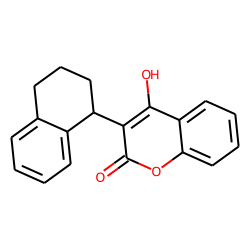 2H-1-Benzopyran-2-one, 4-hydroxy-3-(1,2,3,4-tetrahydro-1-naphthalenyl)-