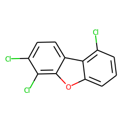 Dibenzofuran, 3,4,9-trichloro