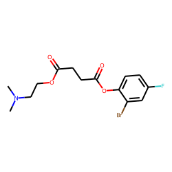 Succinic acid, 2-bromo-4-fluorophenyl 2-(dimethylamino)ethyl ester
