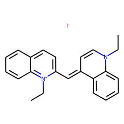 1-Ethyl-2-[(1-ethyl-4(1h)-quinolylidene)methyl]-quinolinium iodide