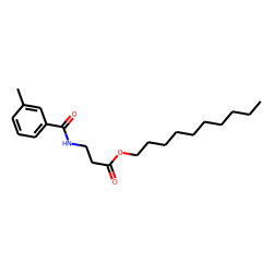 «beta»-Alanine, N-(3-methylbenzoyl)-, decyl ester