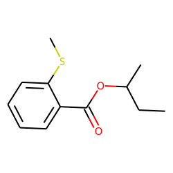 Benzoic acid, 2-(methylthio)-, 1-methylpropyl ester