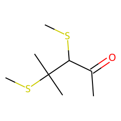 2-Pentanone, 4-methyl-3,4-bis-(methylthio)
