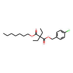 Diethylmalonic acid, 4-chlorobenzyl heptyl ester