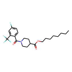 Isonipecotic acid, N-(4-fluoro-2-trifluoromethylbenzoyl)-, octyl ester