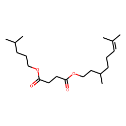 Succinic acid, 3,7-dimethyloct-6-en-1-yl isohexyl ester