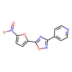 Oxadiazole, 1,2,4-, 5-(5-nitrofuran-2-yl)-3-(4-pyridinyl)-