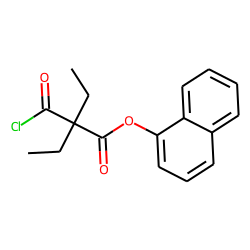 Diethylmalonic acid, monochloride, 1-naphthyl ester