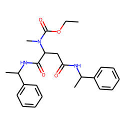 L-Aspartic acid, N-methyl, N-ethoxycarbonyl, (S)-1-phenylethylamide
