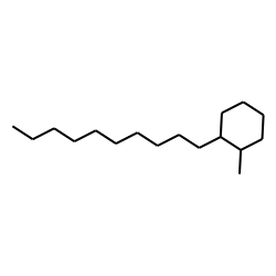 Cyclohexane, 1-decyl-2-methyl, trans