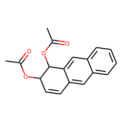 trans-Anthracene, 1,2-dihydro-1,2-diol, diacetate