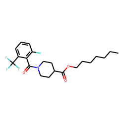 Isonipecotic acid, N-(2-fluoro-6-trifluoromethylbenzoyl)-, heptyl ester