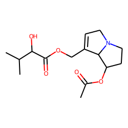 7-acetyl-9-(2-hydroxy-3-methylbutyryl) retronecine