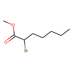 Heptanoic acid, 2-bromo, methyl ester