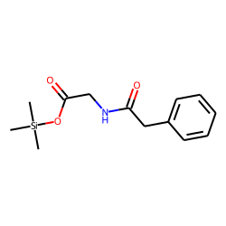 N-Phenylacetyl glycine, trimethylsilyl-