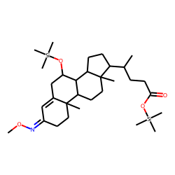 7«alpha»-hydroxy-3-oxo-4-chol-24-oate, O-methyloxime, TMS (1)