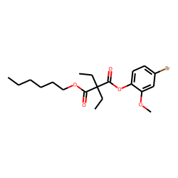 Diethylmalonic acid, 4-bromo-2-methoxyphenyl hexyl ester