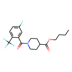 Isonipecotic acid, N-(3-fluoro-6-trifluoromethylbenzoyl)-, butyl ester