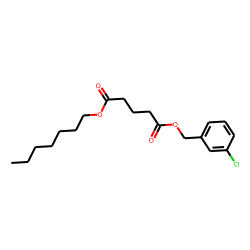 Glutaric acid, 3-chlorobenzyl heptyl ester