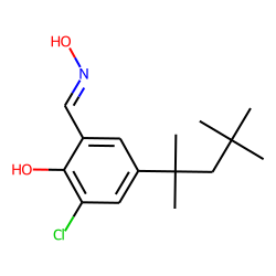 benzaldehyde oxime, 2-hydroxy, 3-chloro, 5-(1,1,3,3-tetramethylbutyl)
