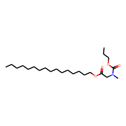 Glycine, N-methyl-n-propoxycarbonyl-, hexadecyl ester