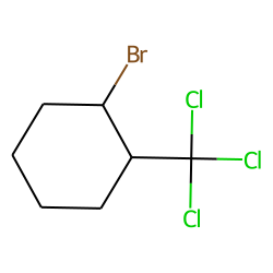 Cyclohexane, 1-bromo-2-(trichloromethyl), trans