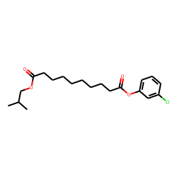 Sebacic acid, 3-chlorophenyl isobutyl ester