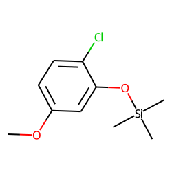Phenol, 2-chloro-5-methoxy, TMS