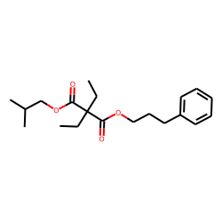 Diethylmalonic acid, isobutyl 3-phenylpropyl ester