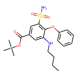 Trimethylsilyl 3-(aminosulfonyl)-5-(butylamino)-4-phenoxybenzoate