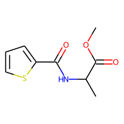 l-Alanine, N-(2-thienylcarbonyl)-, methyl ester