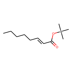 trans-2-Octenoic acid, trimethylsilyl ester