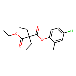Diethylmalonic acid, 4-chloro-2-methylphenyl ethyl ester