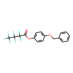 Heptafluorobutyric acid, 4-benzyloxyphenyl ester