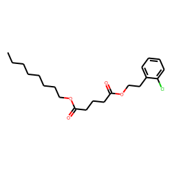 Glutaric acid, 2-(2-chlorophenyl)ethyl octyl ester